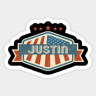 justin vintage Sticker